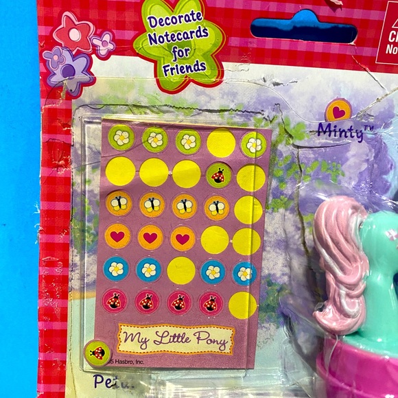 MY LITTLE PONY NWT VTG 2005 PONY FIGURE STAMPERS, INK, STICKERS & NOTECARDS - Picture 7 of 16